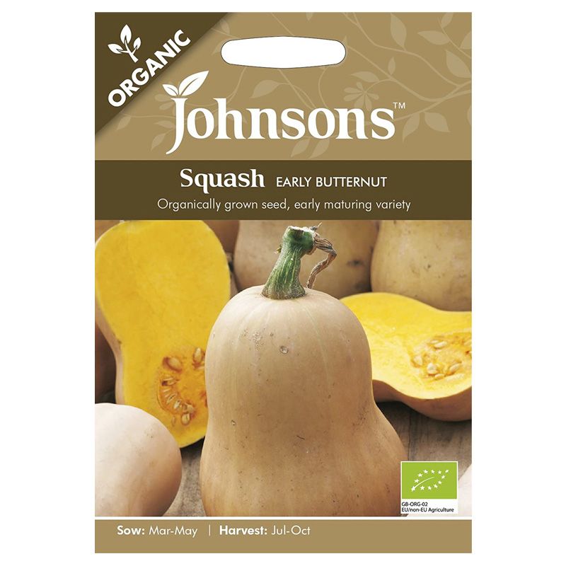Johnsons Organic Squash Early Butternut Seeds