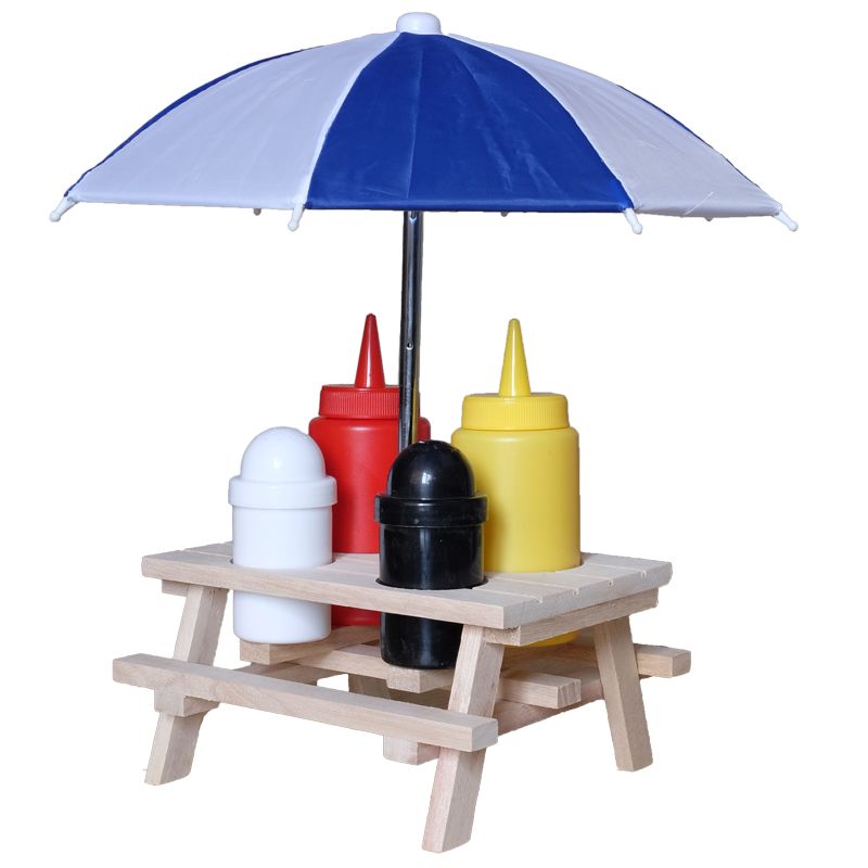 Picnic Table Condiment Caddy
