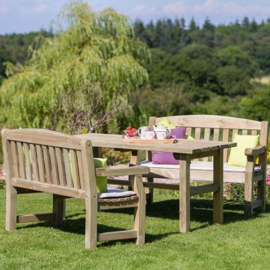 Product photograph of Emily Garden Patio Dining Set By Zest - 4 Seats from QD stores