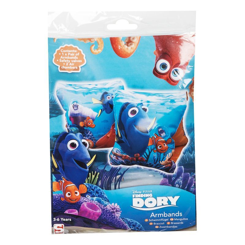 Finding Dory Arm Bands in Bag