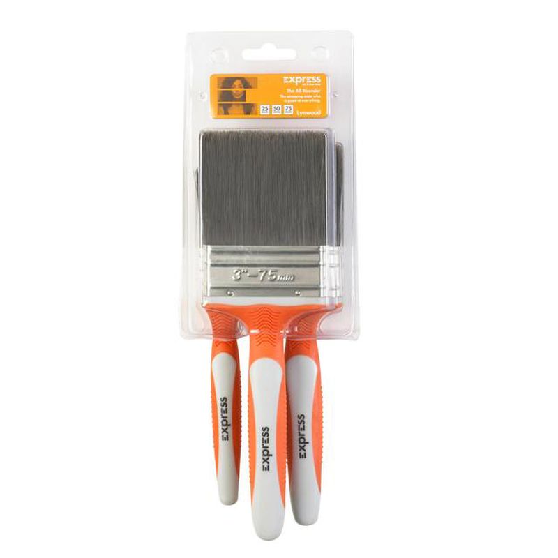 3 Pack All Rounder Paint Brushes