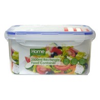 See more information about the Plastic Food Container Rectangle 2.5 Litres - Clear Essentials by Kitchen Collection