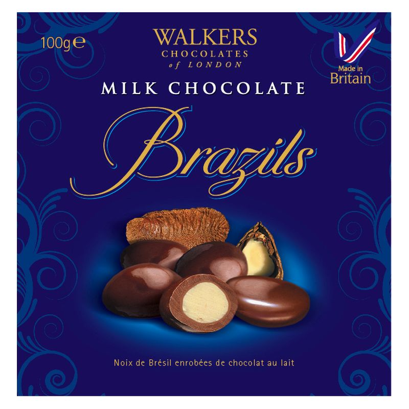 Walkers Milk Chocolate Brazils 100g