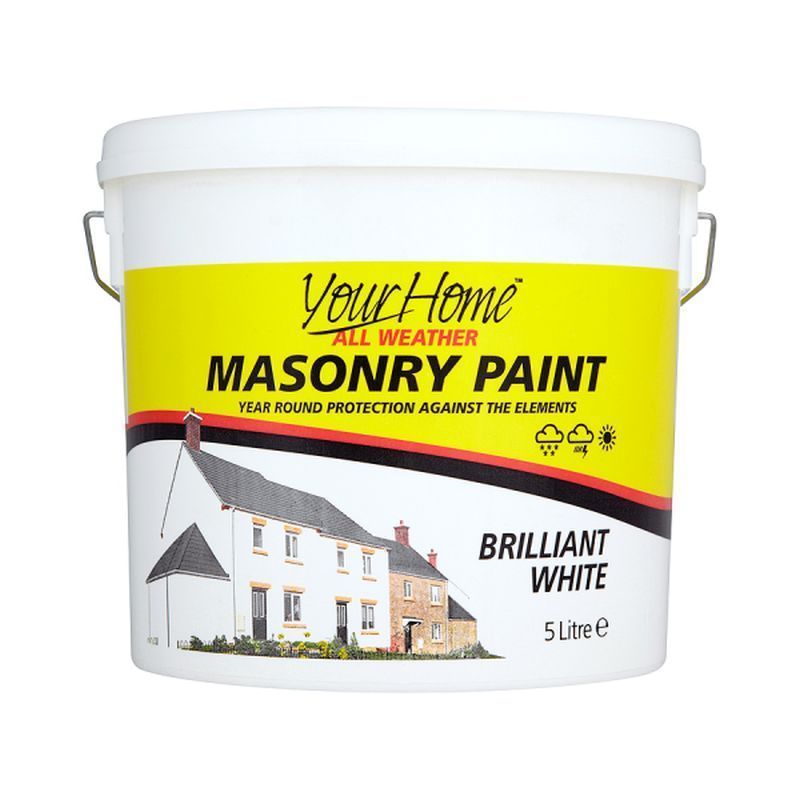 Your Home 5 Litre Masonry Paint - White