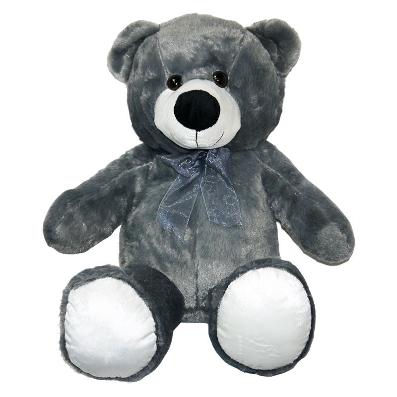 40cm Sitting Bear Jack Grey Soft Toy