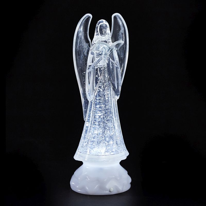 White LED Angel with Prayer Book