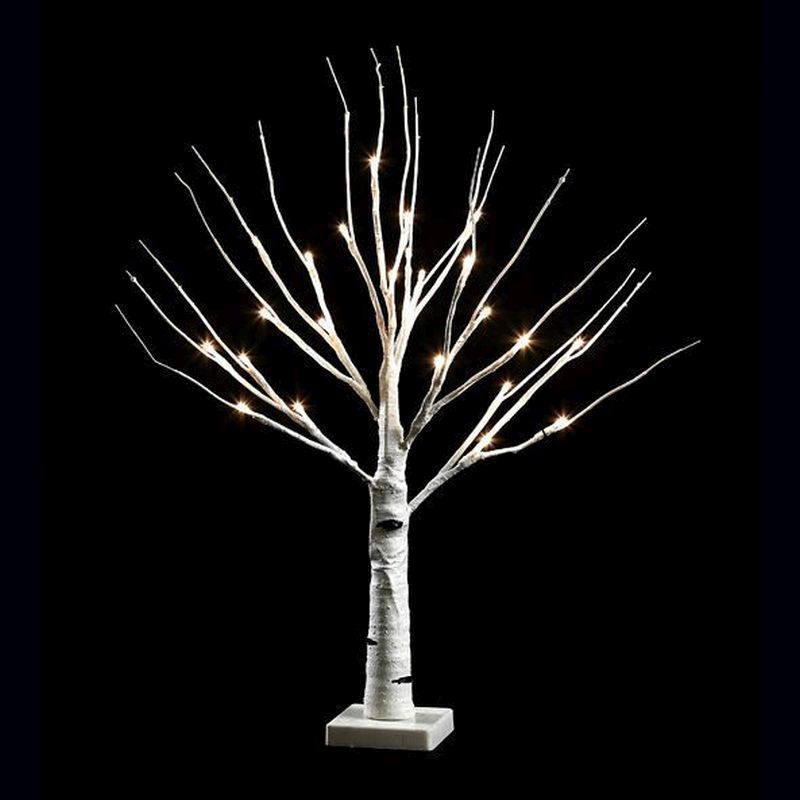 60cm (1 Foot 11 inch) Birch LED Warm White Tree