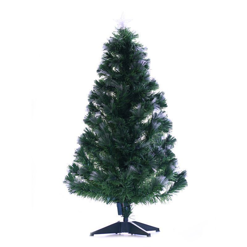 120cm (4 Foot) Green Starburst Fibre Optic LED Christmas Tree