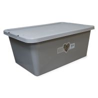 See more information about the Plastic Storage Box 45 Litres - Grey by Simply Rattan