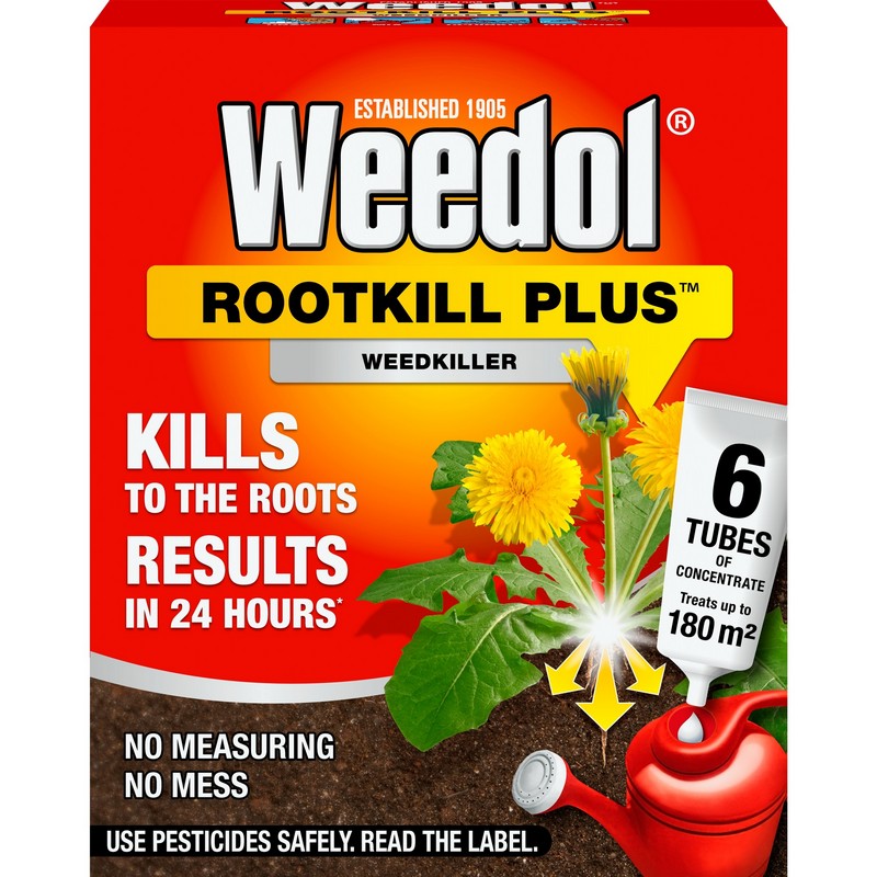 Weedol 6 Pack Rootkill Tubes Weed Killer - 180 Square Metres Coverage