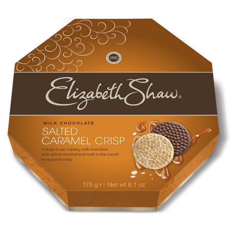 Elizabeth Shaw Salted Caramel Crisp 175g Case 8 pack