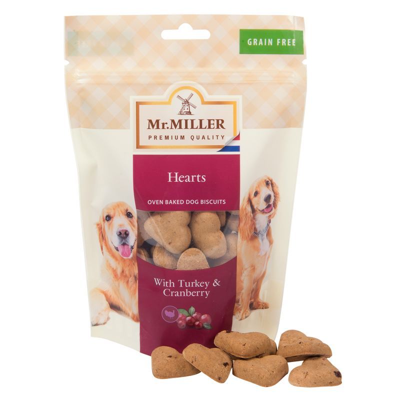 Hearts With Turkey & Cranberry Mr Miller (250g)