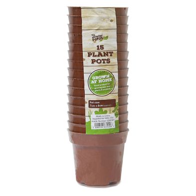 Product photograph of Growing Patch 15 Pack 7cm Plant Pots from QD stores