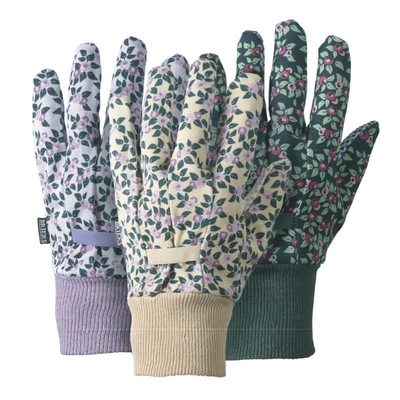 Medium Cotton Gloves Birds & Branches 3 Pack