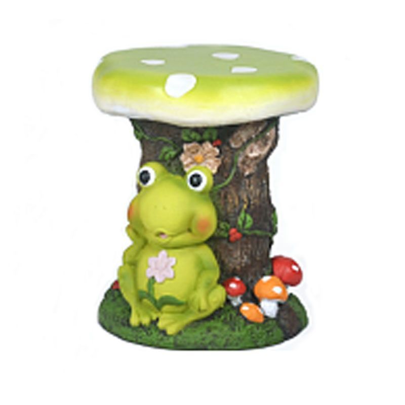 Novelty Mushroom Animal Stool - Frog