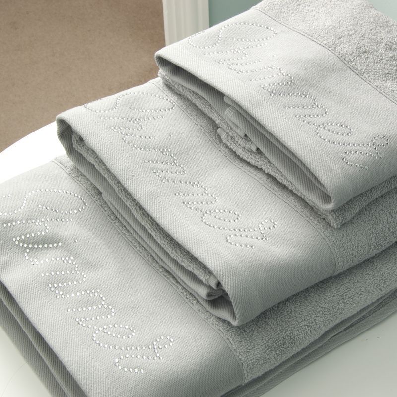 Cotton Mill Hand Towel White Shimmer
