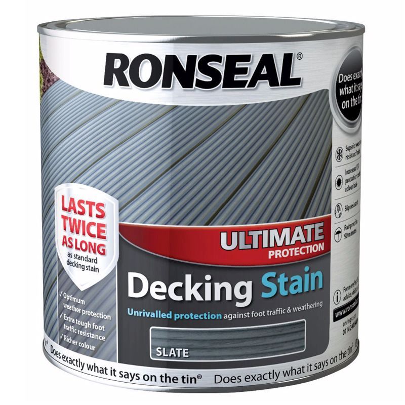 Decking Stain Slate Ultimate Protection 2 Litre & 25%