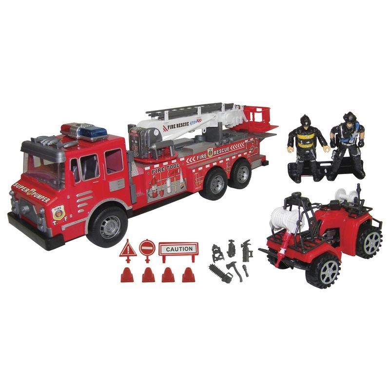Large Rescue Fire Truck Play Set
