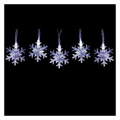 String Snowflake Christmas Light Animated White Outdoor 50 Led 735m By Astralis