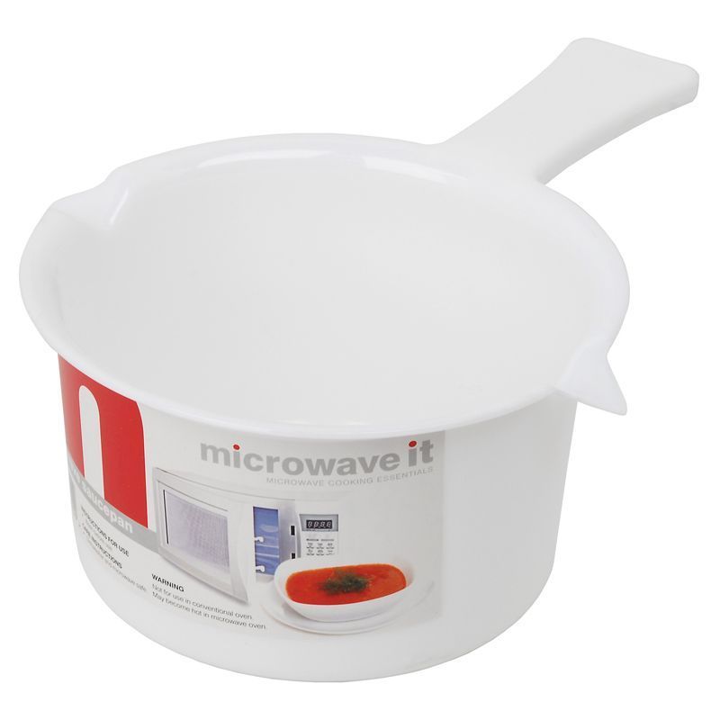 Dexam 2-Piece 0.6 Litre Polycarbonate and Plastic Mini Microwave Saucepan with Lid 