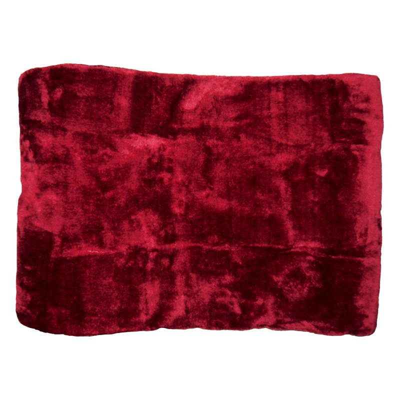 Your Home 150 x 200cm Faux Fur Dark Red Throw