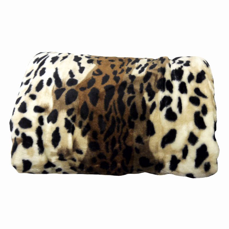 Your Home 150 x 200cm Animal Mink Leopard Skin Throw