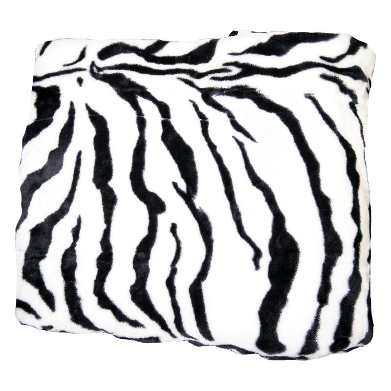 Your Home 150 x 200cm Animal Mink Zebra Skin Throw