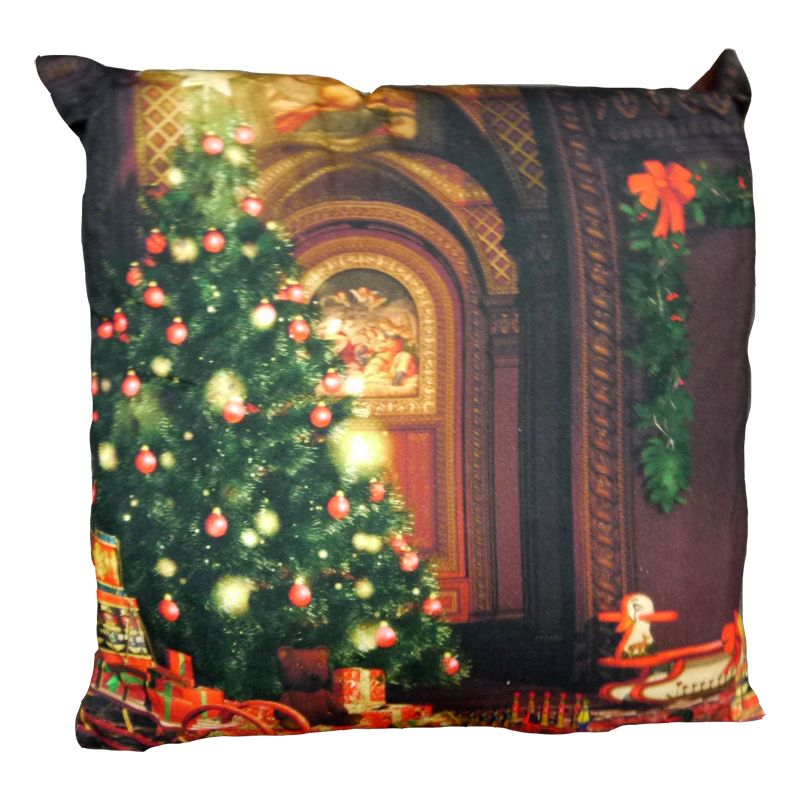 Christmas Tree Print Cushion