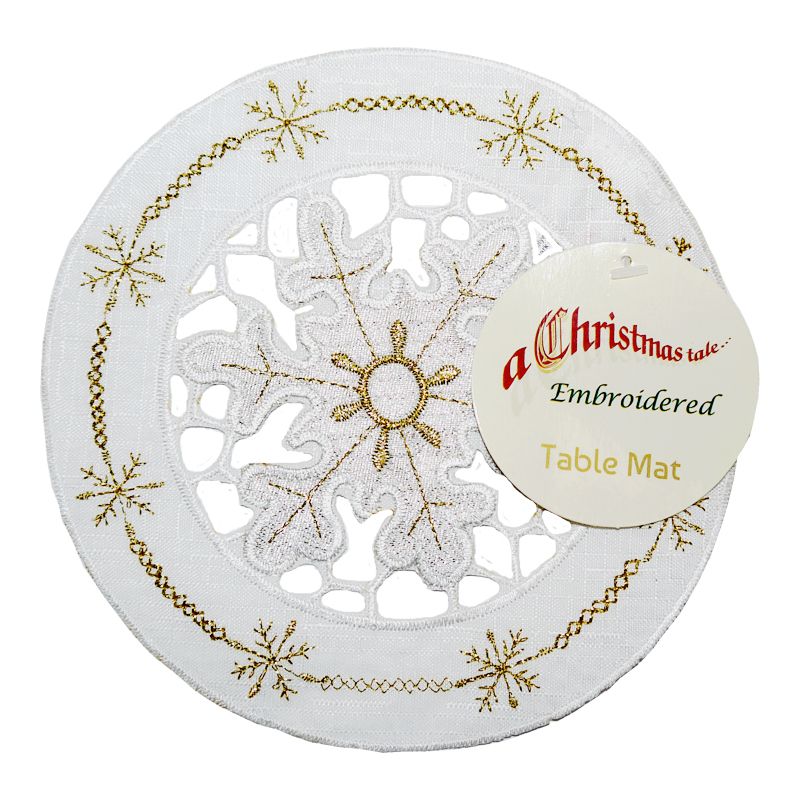 6 Inch Tablemat Snowflake