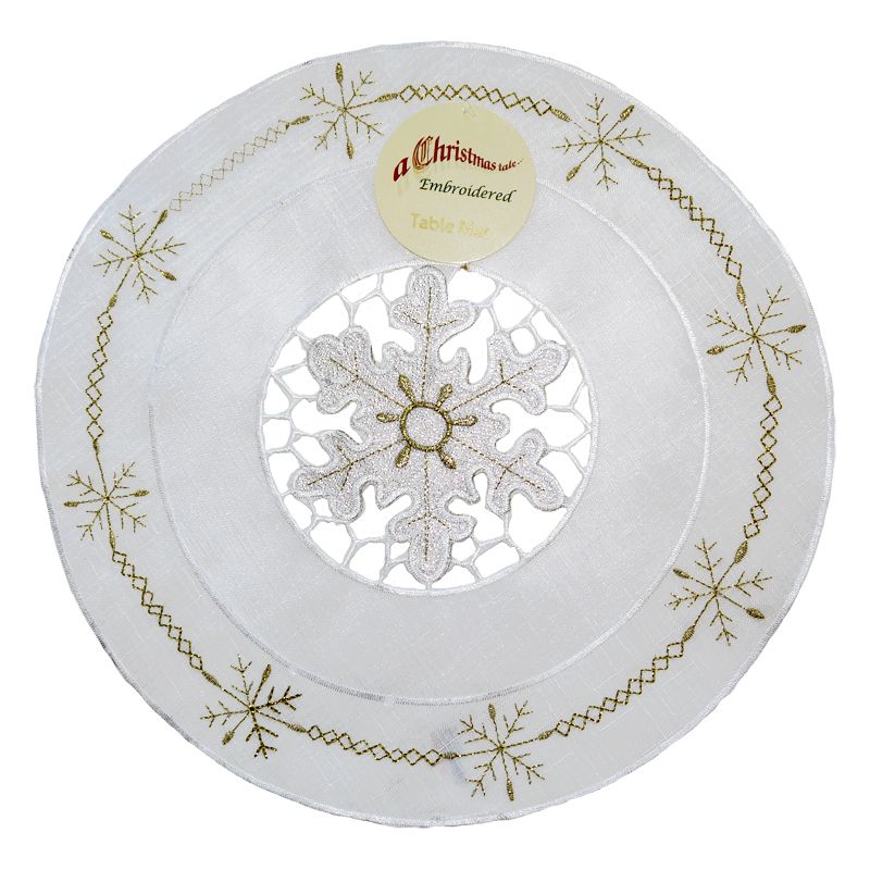 12 Inch Tablemat Snowflake