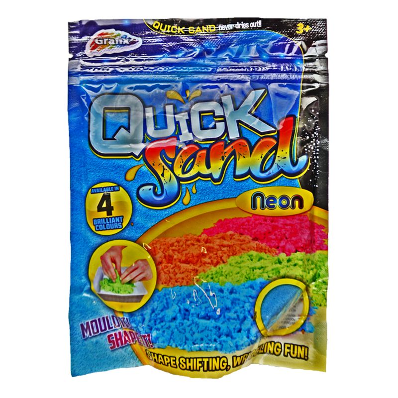 Magic Never Drying Quick Sand Refill Pack Play Toy - Neon Blue