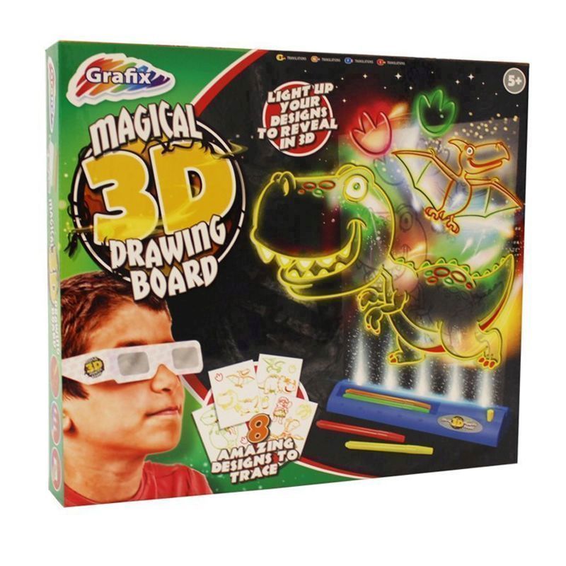 Magical 3D Dinosaur Designs Drawing Board