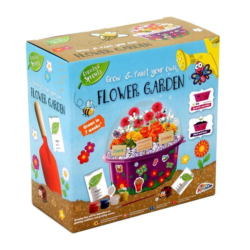 Grow An Decorate Your Own Flower Garden Kit