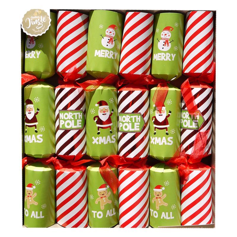 6 Family Christmas Crackers (15 Inch) - North Pole