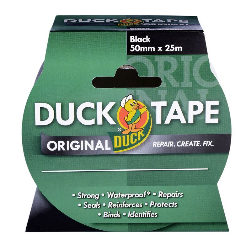 50mm x 25m Black Duck Tape