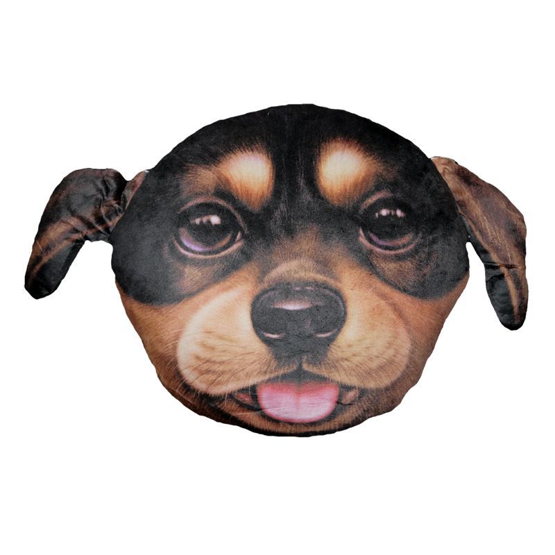 32cm Animal Plush Pillow - Rottweiler Puppy