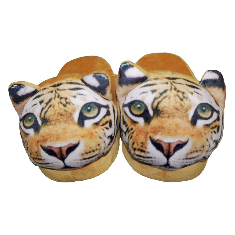Open Heel Animal Slipper Ladies Size 3/4 - Tiger