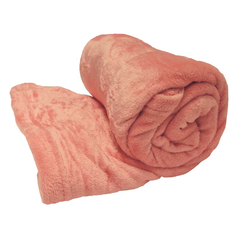 Your Home 150 x 200cm Coral Fleece Pink Throw