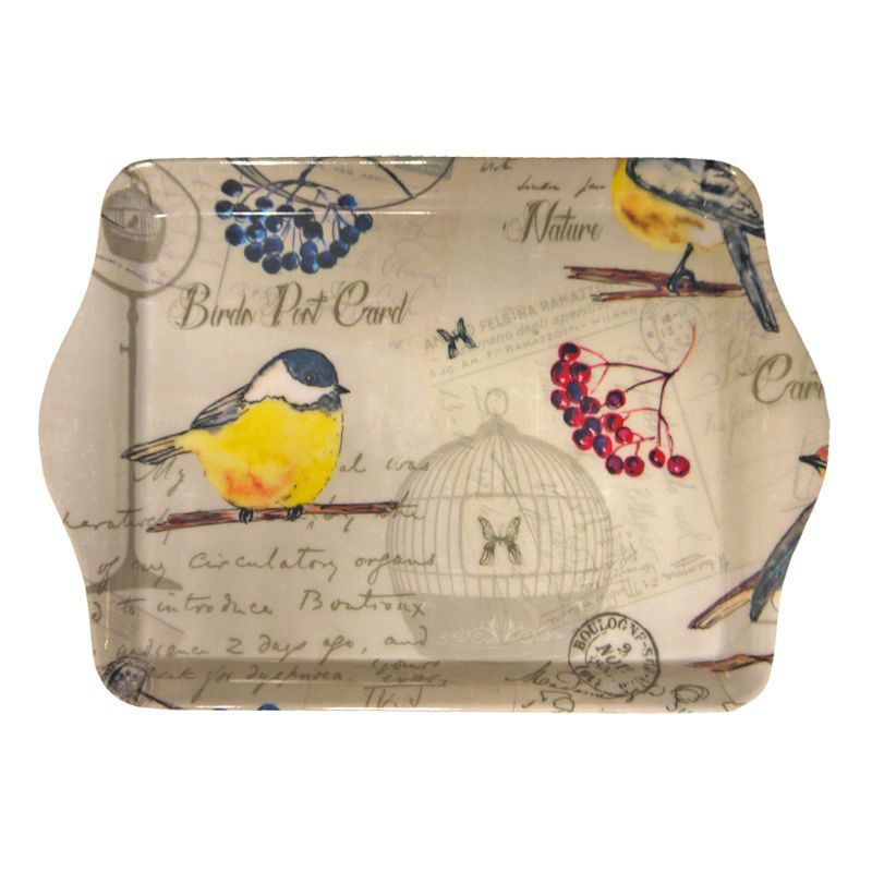 Vintage Birds Mini Trinket Tray