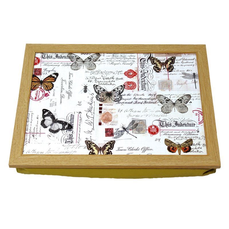 Vintage Butterflies Lap Tray