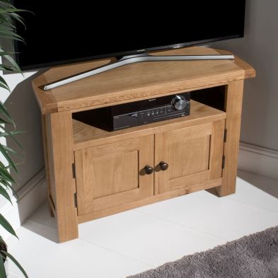 See more information about the Cotswold Oak TV Unit Natural 2 Doors 1 Shelf 
