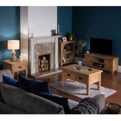 Product photograph of Cotswold Oak Large Living Room Set from QD stores