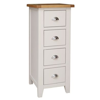 Elsing Chest Of Drawers Oak Off White 4 Drawers