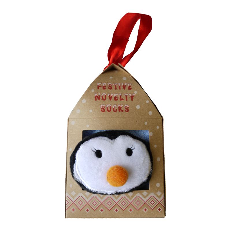 Ladies Sock In A Box 1 Pack - Penguin