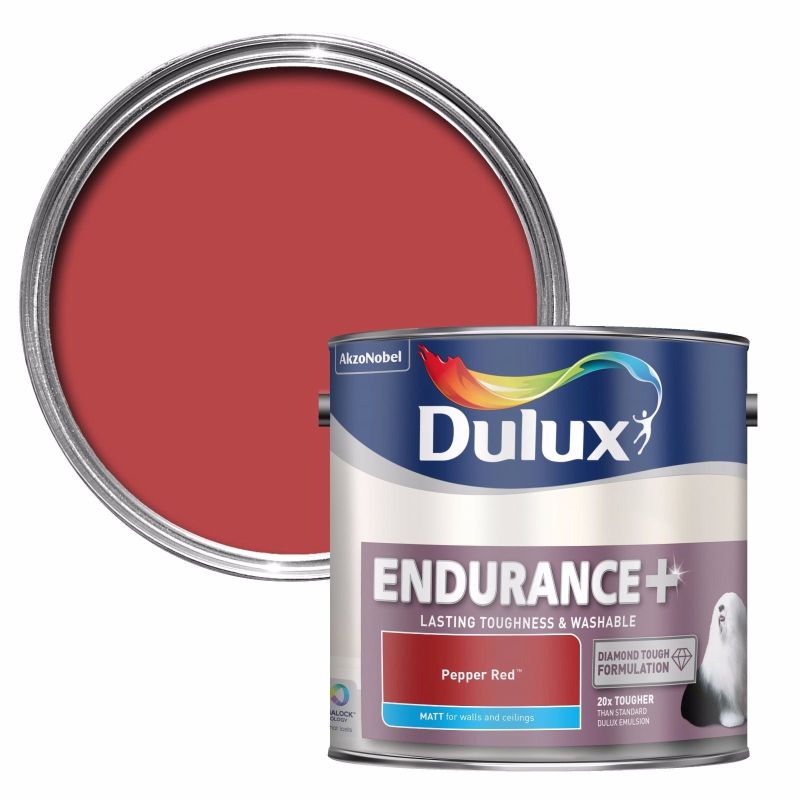 Dulux Pepper Red Matt 2.5L Endurance Paint