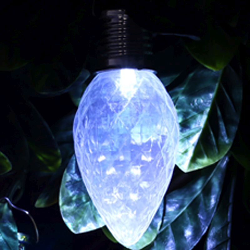Bright Garden Solar Pinecone Bulb Light - Clear