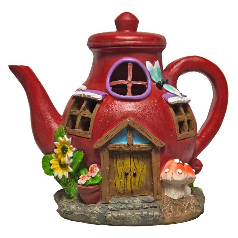 Magical Garden Solar Powered Woodland Novelty House - Teapot