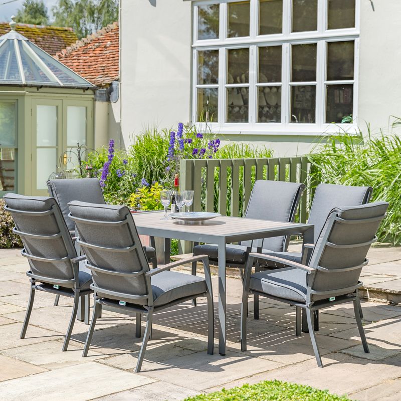 Croft Milan 6 Seat Set With Cushioned Armchairs
