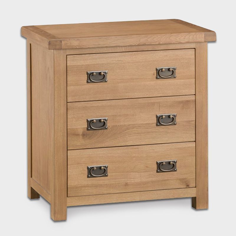 Cotswold Oak Chest Of 3 Drawers