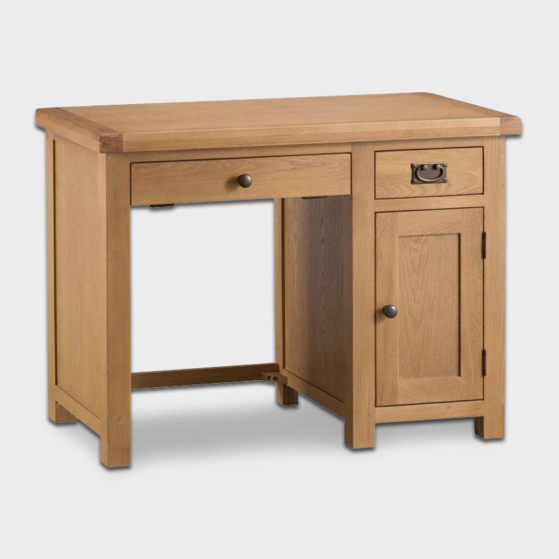 Cotswold Desk Oak 1 Door 2 Drawer